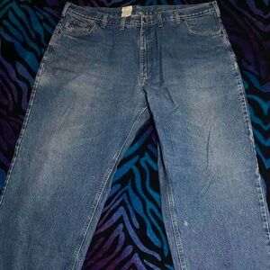 Blue Carhartt baggy jeans